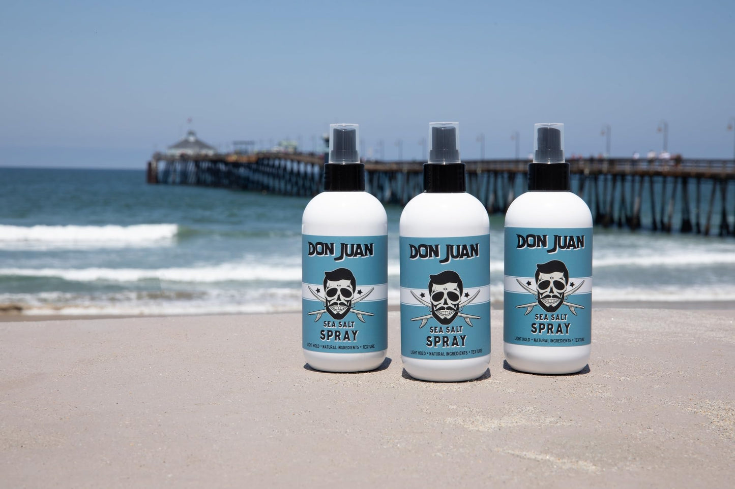 Don Juan Sea Salt Hair Styling Spray | Light Hold | Adds Volume and Texture To Hair | Natural Ingredients | Surf Wax Scent, 8 fl oz