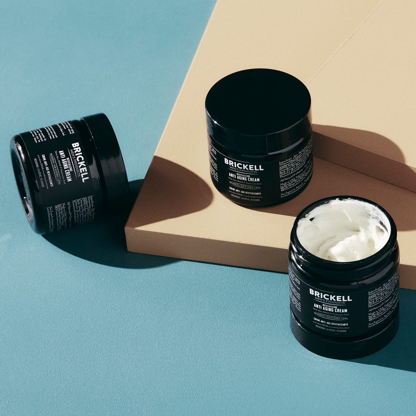Brickell Men's Revitalizing Anti-Aging Cream For Men, Face Moisturizer For Face To Reduce Fine Lines and Wrinkles, Natural and Organic Anti Wrinkle
