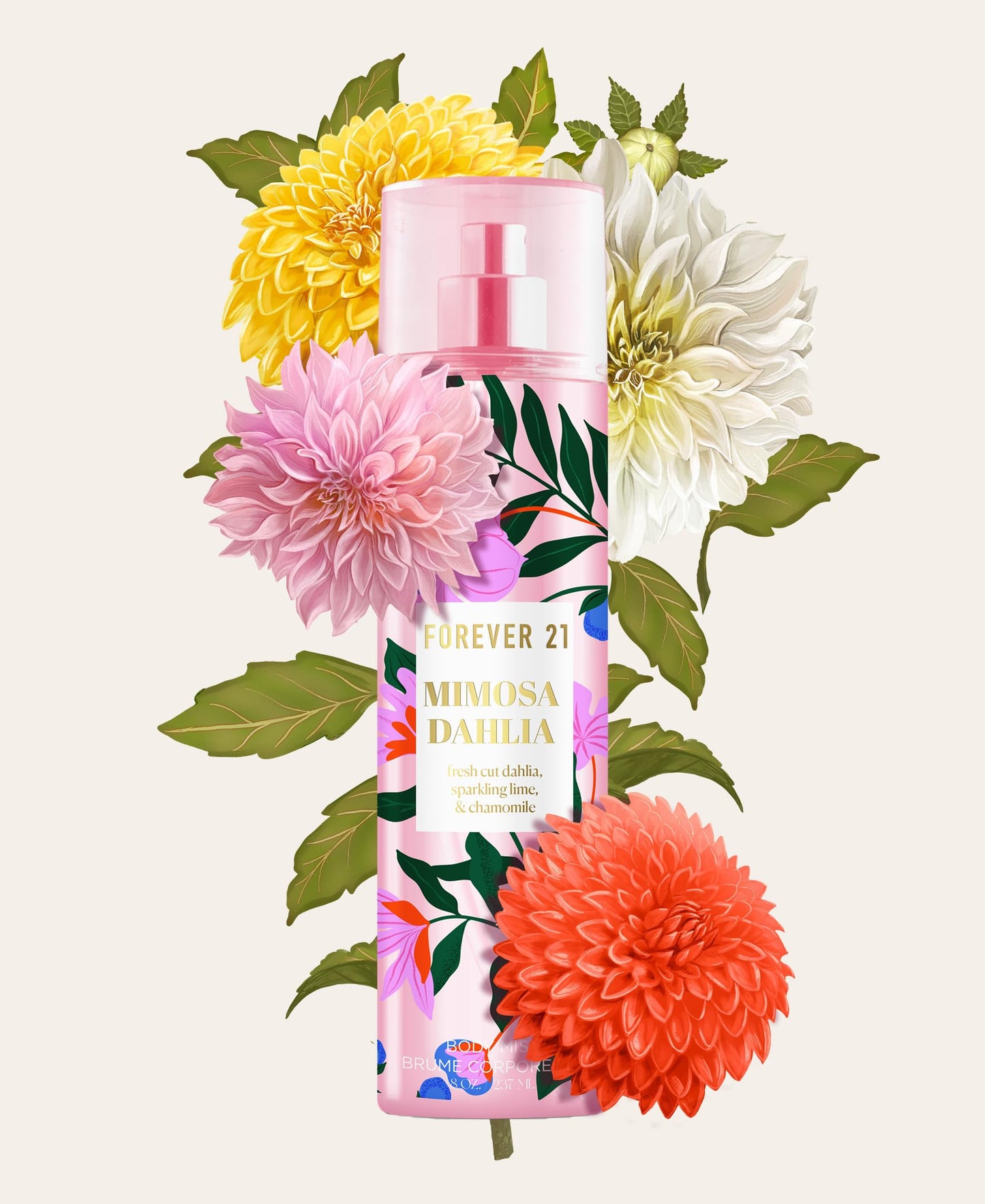 Mimosa Dahlia Body Spray, 8 fl. oz., by Forever 21