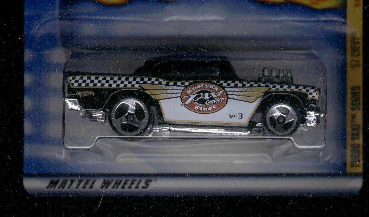 Hot Wheels 2001-053 Turbo Taxi Series '57 Chevy 1/4 1:64 Scale