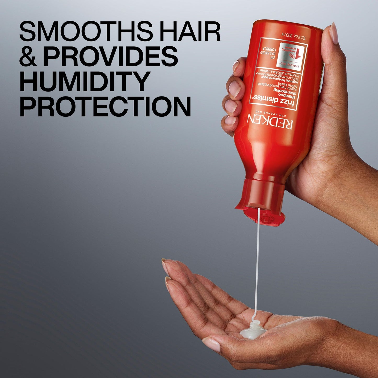 Redken Sulfate Free Frizz Dismiss Shampoo For Frizzy Hair - Smooths & Manages Frizz