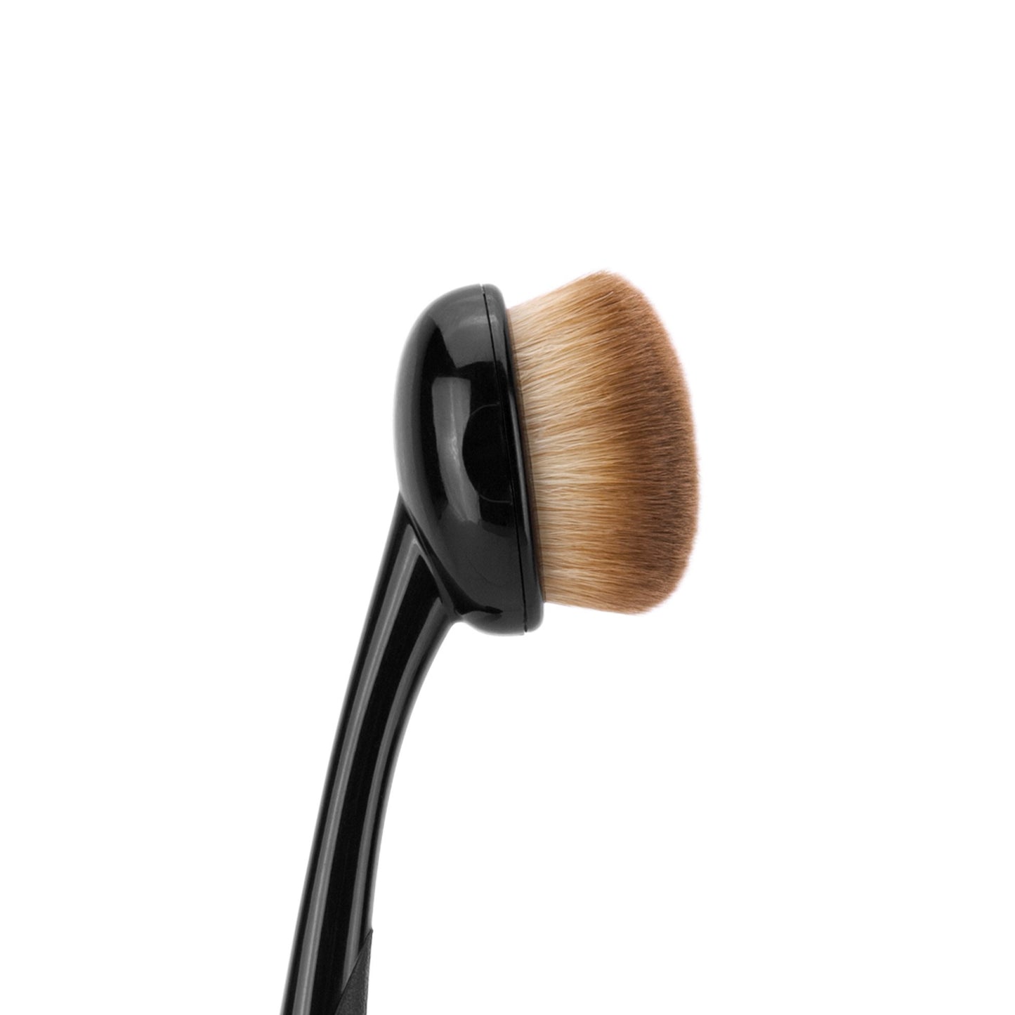 Bdellium Tools Professional Makeup Brush - Studio Series 950 Oval Multipurpose - With Soft Synthetic Fibers, For Blending & Contouring (Black, 1pc)