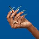 GoldFinger Press On Nails Full Cover Nails Glue On Nails Manicure XXL Fake Nails with Glue (Moonlight) Beauty & Personal Care Goldfinger