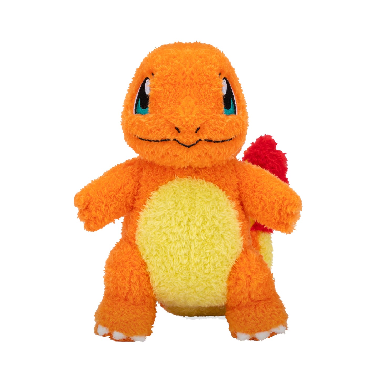 Pokemon Cuddly Charmander Plush - 8-Inch Soft Shaggy Plush with Authentic Details