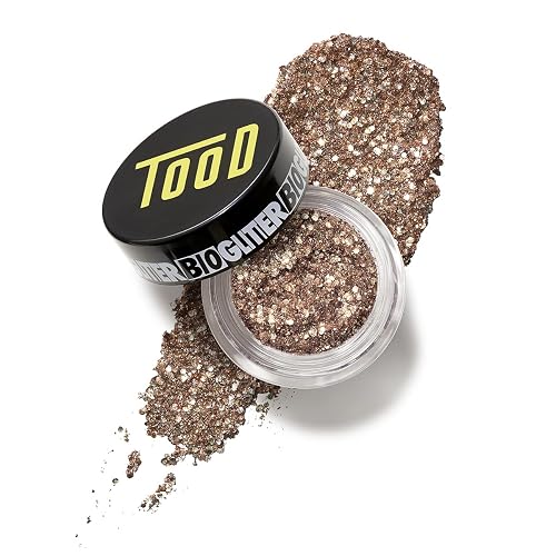 TooD - BioGlitter Biodegradable Sparkle for Face, Body + Hair | Vegan Clean Beauty for Every Body (Jasper, 0.12 oz | 3.4 g)