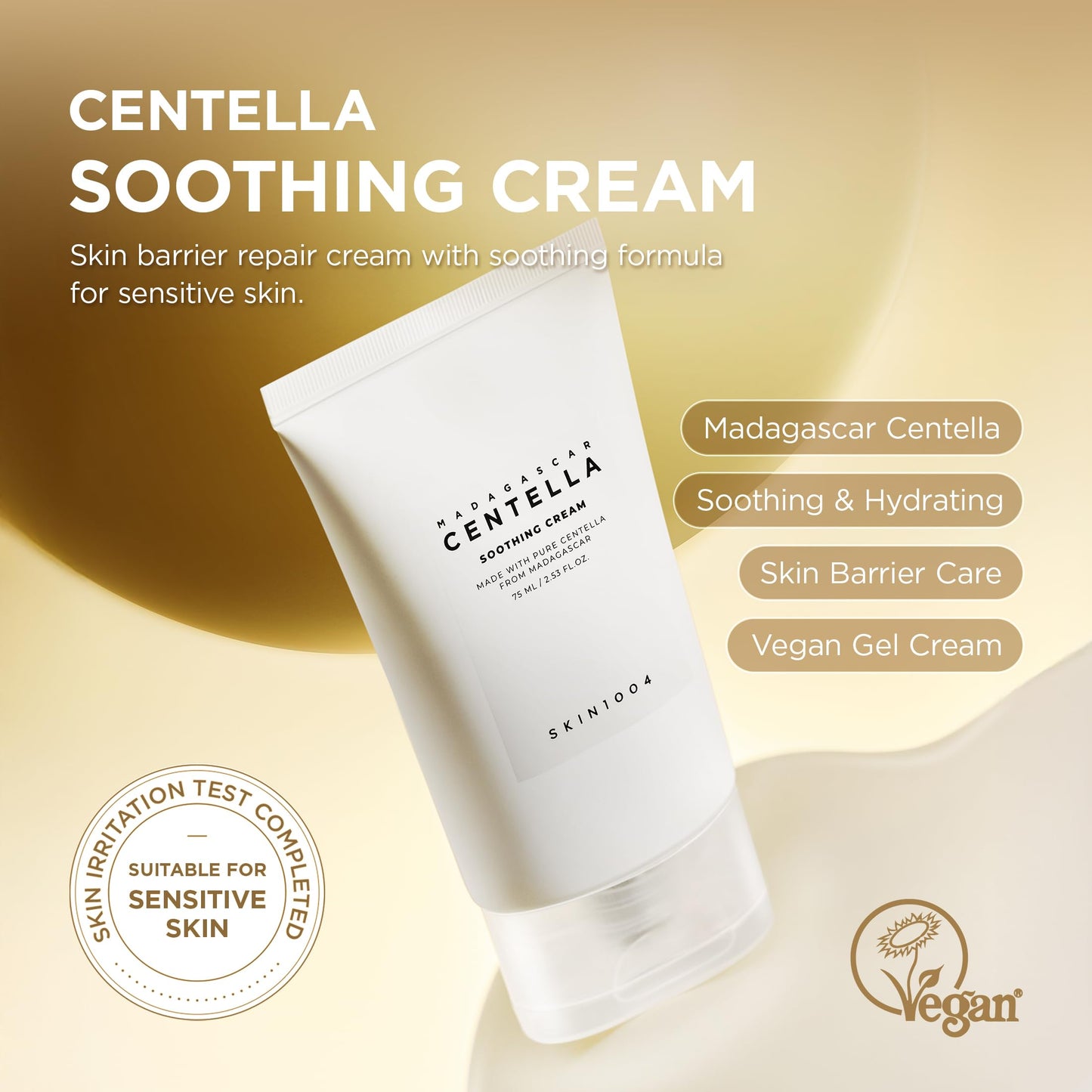 SKIN1004 Centella Soothing Cream, Face Moisturizer with Centella Asiatica, Korean Centella Moisturizer Cream for Soothing & Skin Barrier Support, Cica Beauty and Personal Care SKIN1004