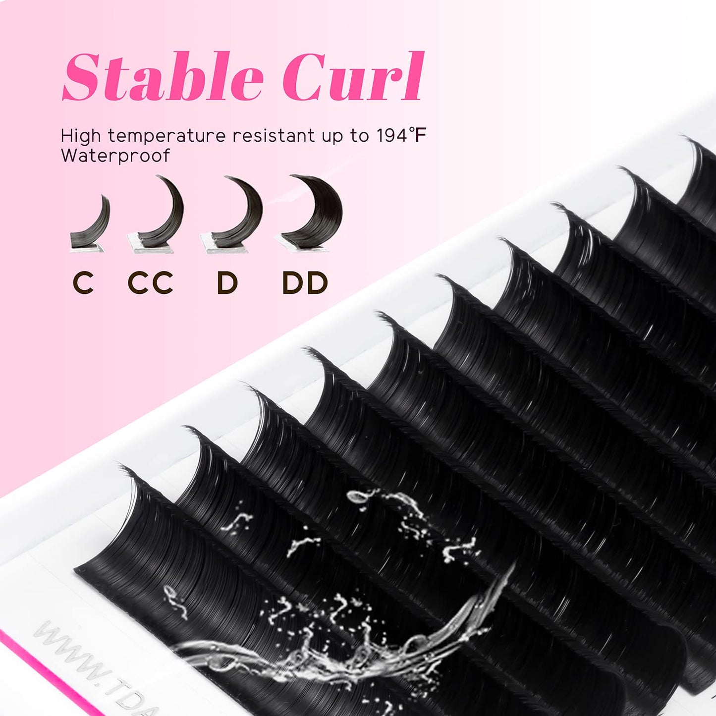 TDANCE Colorful Easy Fan Volume Lashes Eyelash Extension Supplies Rapid Blooming Volume Eyelash Extensions Thickness 0.07 DD Curl Mix 8-15mm Self Beauty and Personal Care TDANCE