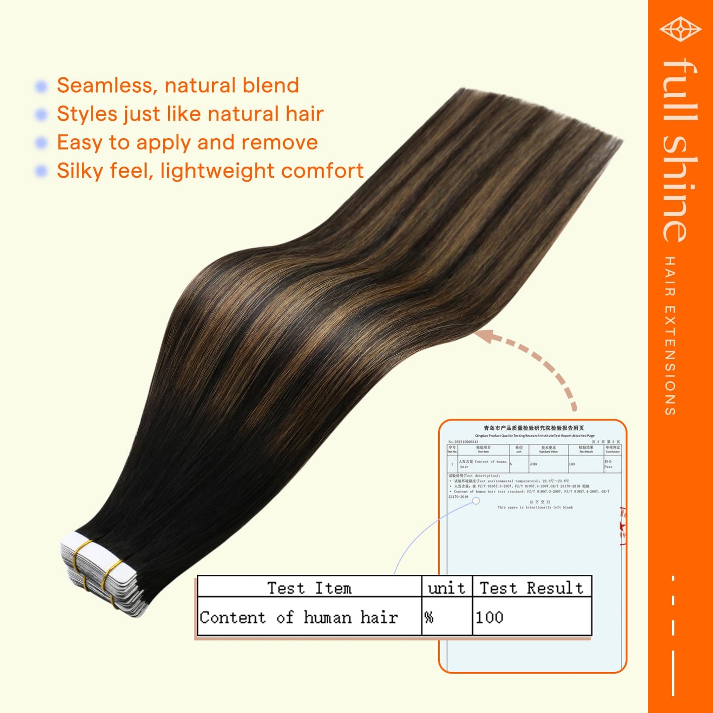 Full Shine Balayage Tape In Hair Extensions Real Human Hair 12 Inch Seamless Skin Weft Tape In Hair Extensions Soft Remy Add Volume 1B Off Black And 6 Beauty and Personal Care Full Shine