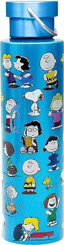 Spoontiques Peanuts Stainless Steel Bottle - Travel Drink Cup with Twist Lid for Hot and Cold Beverages, 24 Oz