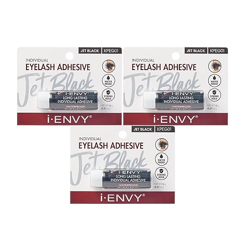 i-Envy Semi-Permanent Lash Glue Adhesive for Individual Cluster Lashes & Lash Extension, Waterproof Strong Hold, Long-Lasting Up to 2 Weeks
