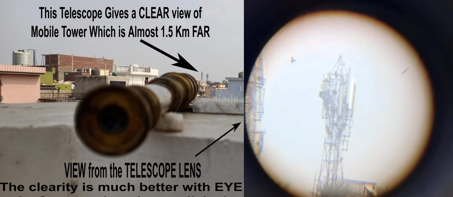 Scout Regiment Brass Telescope 19" – Antique London 1940 Broadhurst Clarkson Spyglass Replica with DF Lens & High Magnification