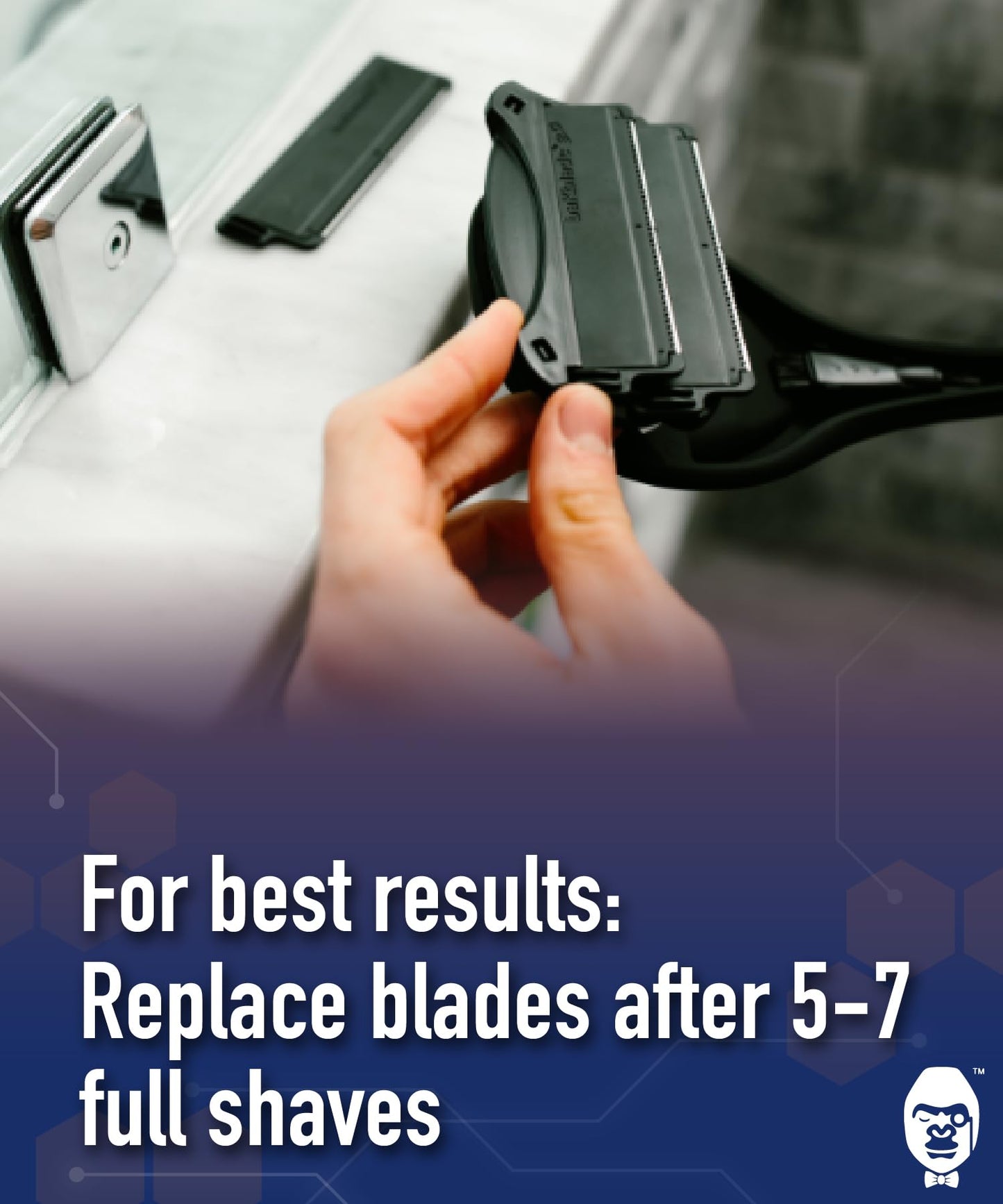 Bakblade 2.0 Refill Cartridges Bundle, Back Hair & Body Shaver Replacement Cartridges, Extra-Wide Wet Dry & Disposable Razor Blades (6 Blades) Beauty and Personal Care BAKBLADE