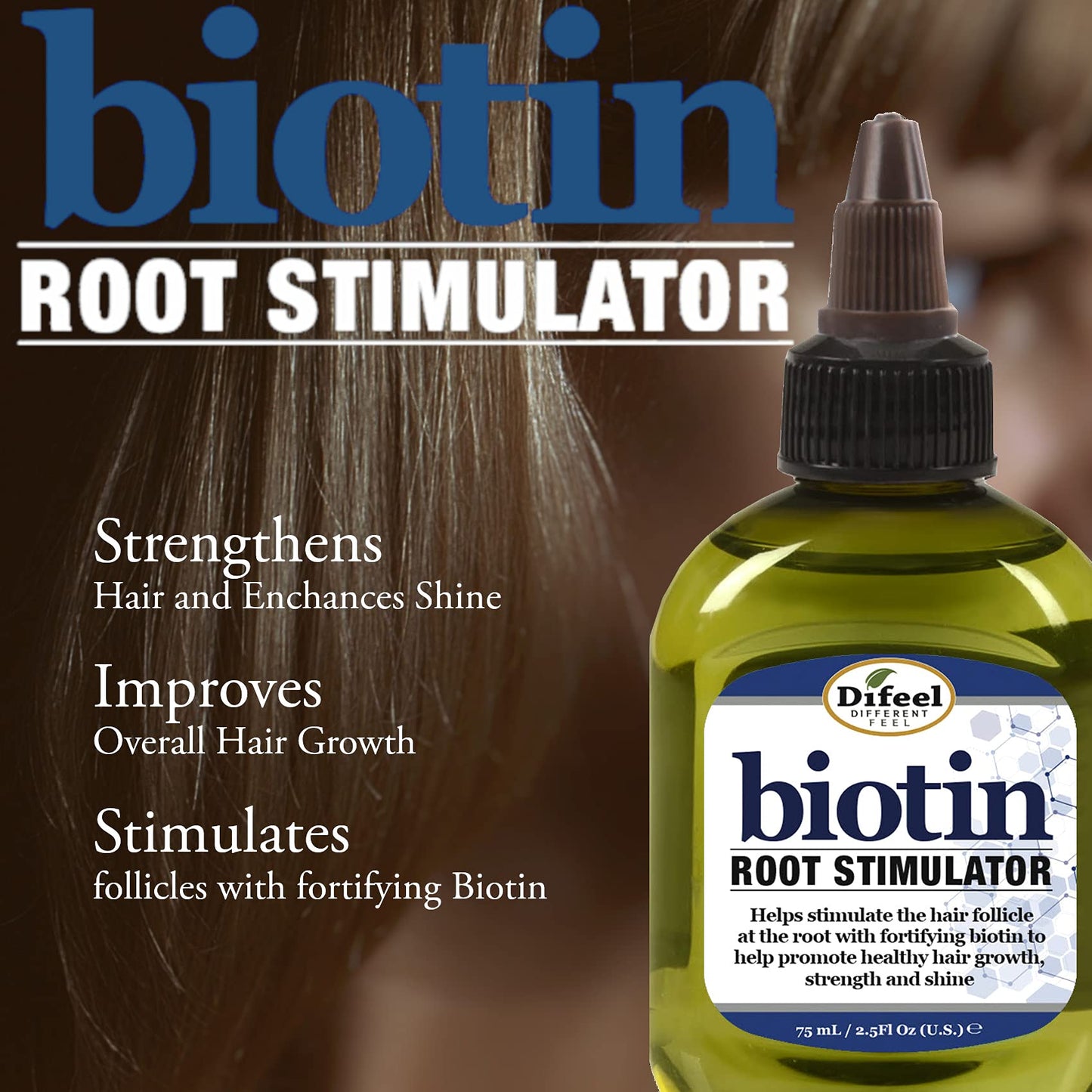 Difeel Biotin 3-PC Cleanse and Root Treatment Hair Growth Set