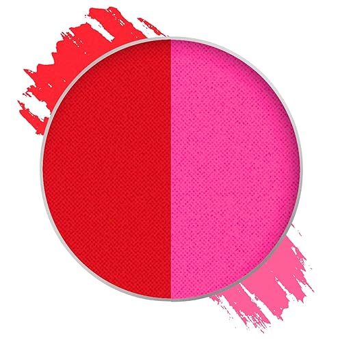 Mehron Paradise FX UV Neon Glow - Vulcan - Neon Red/Pink UV 0.25 oz | Pro Water-Activated Shimmer Paint for Raves, Costumes, SFX, Halloween, Stage
