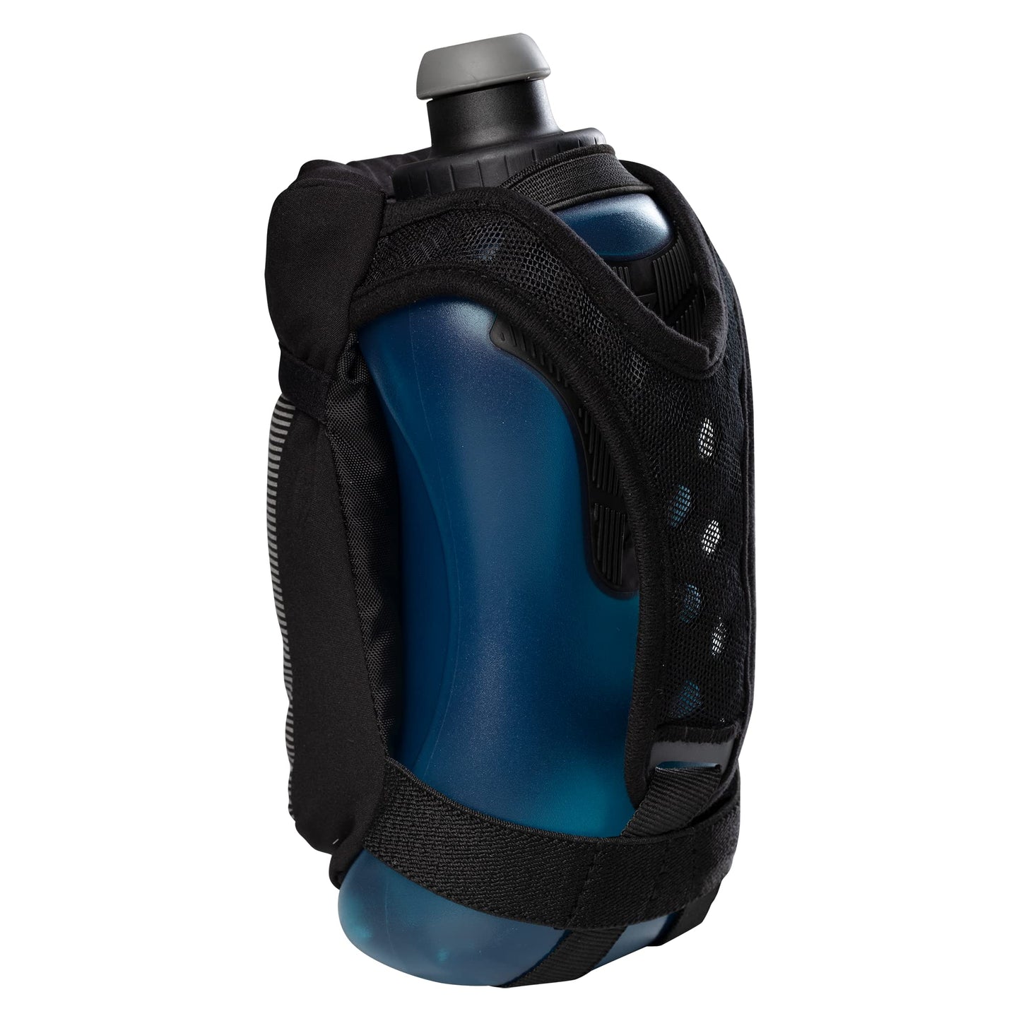 Nathan Running Handheld Quick Squeeze Water Bottle. No-Grip Adjustable Hand Strap. 12oz / 18oz / Insulated. Reflective Hydration Water Bottle.