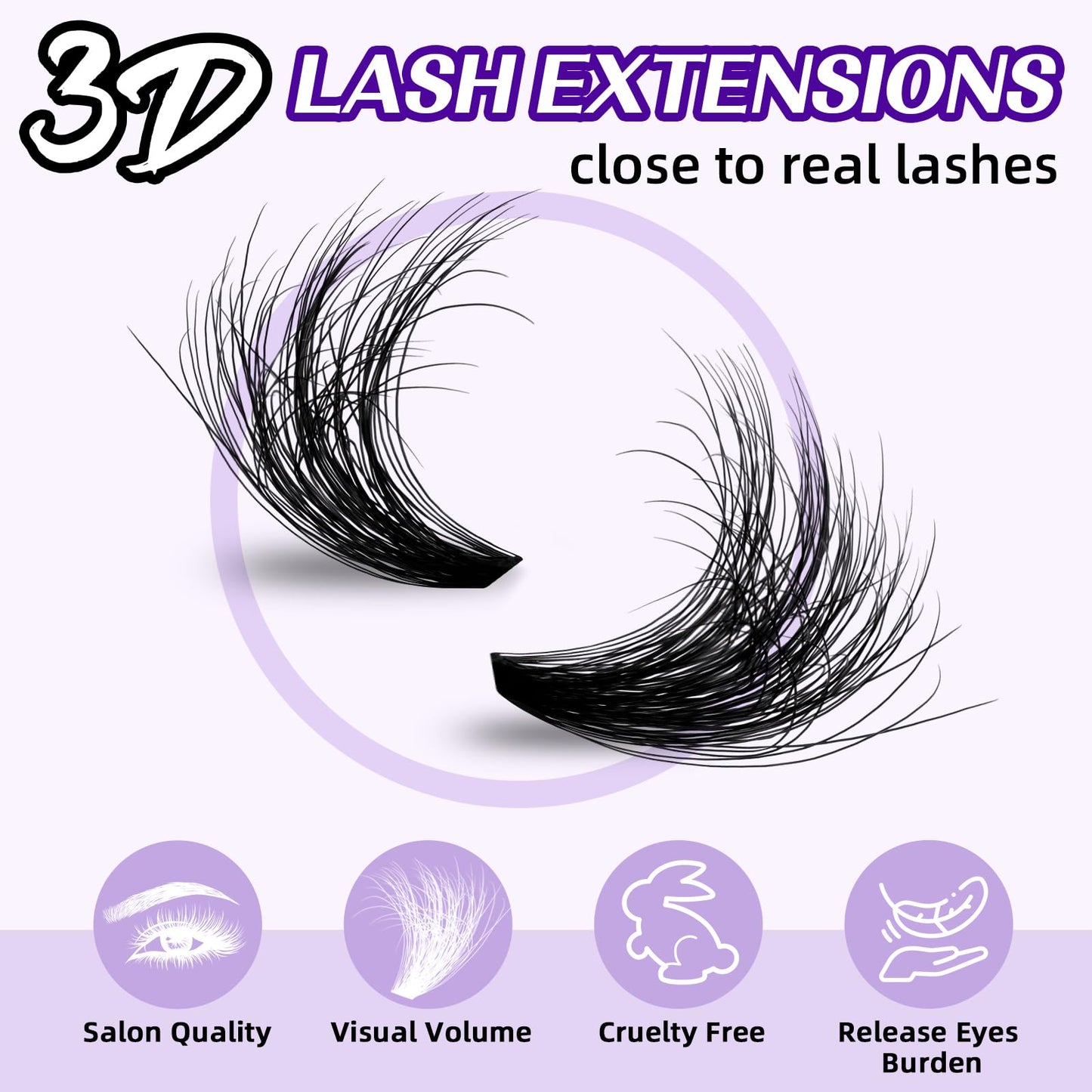 B&Qaugen Lash Clusters Natural Cluster Eyelash Extensions 144 PCS Eyelash Clusters D Curl Z01 Superfine Band Individual Lashes for Beginners Beauty and Personal Care B&Qaugen