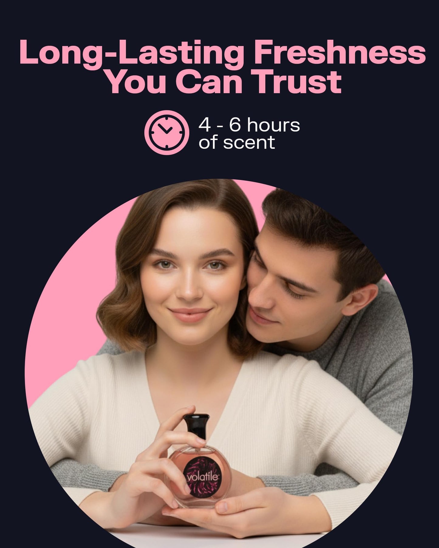 PB ParfumsBelcam Volatile Eau de Parfum Spray for Women - Elegant Powdery Floral Perfume with Jasmine, Rose, Orchid & Freesia, Long Lasting Feminine