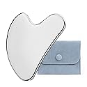 TelKeen Metal Gua Sha Facial Tools, Stainless Steel Gua Sha Tools for Face, Body Skin Care, SPA Acupuncture, Anti-Aging & Wrinkles