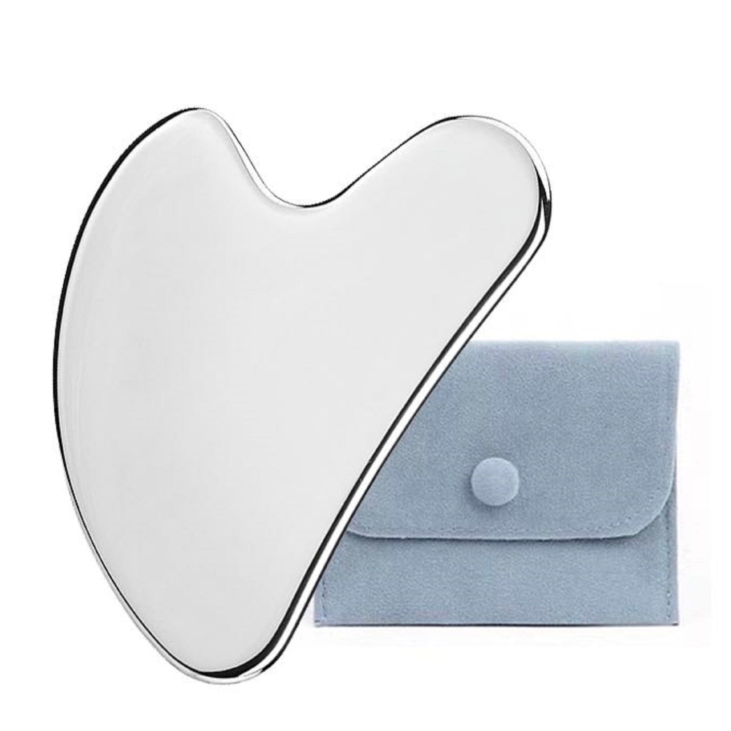 TelKeen Metal Gua Sha Facial Tools, Stainless Steel Gua Sha Tools for Face, Body Skin Care, SPA Acupuncture, Anti-Aging & Wrinkles