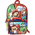 Super Mario 16 Inches Large Backpack With Lunch Bag Set