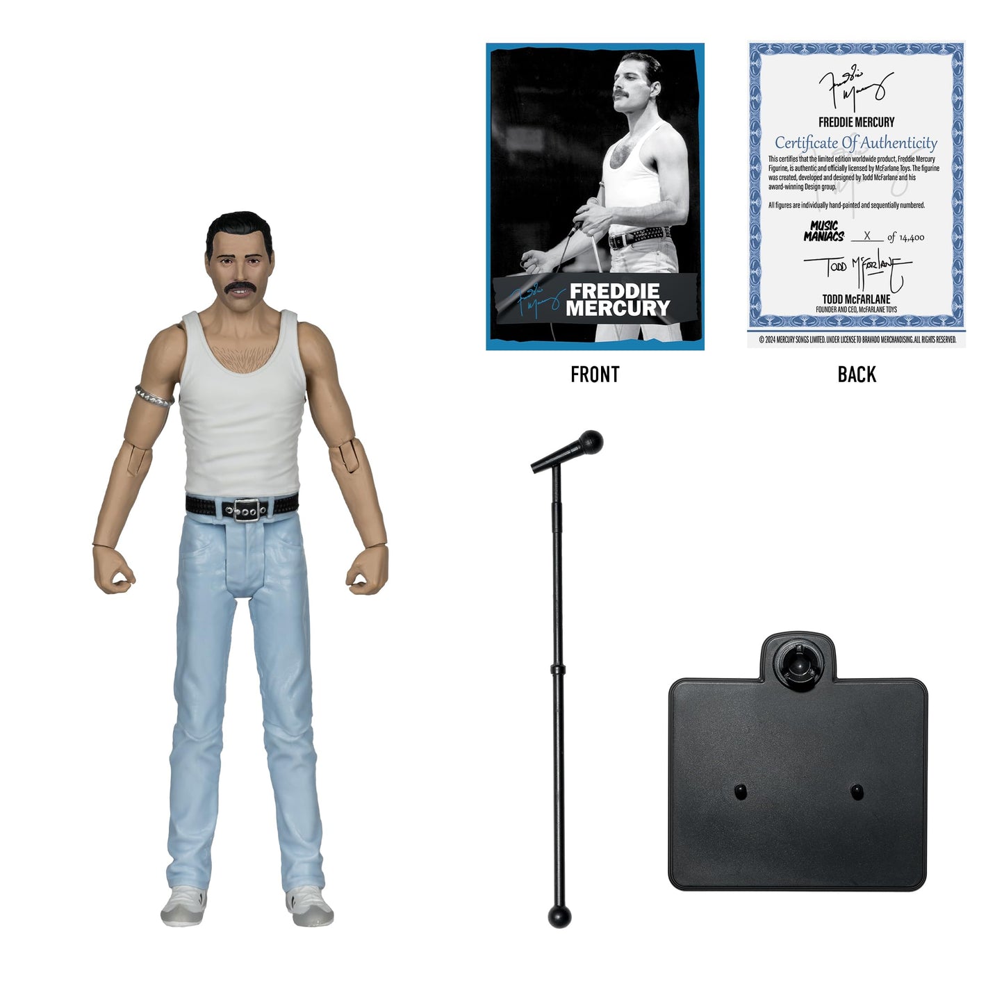 McFarlane Toys - Music Maniacs Rock Freddie Mercury 6in Action Figure