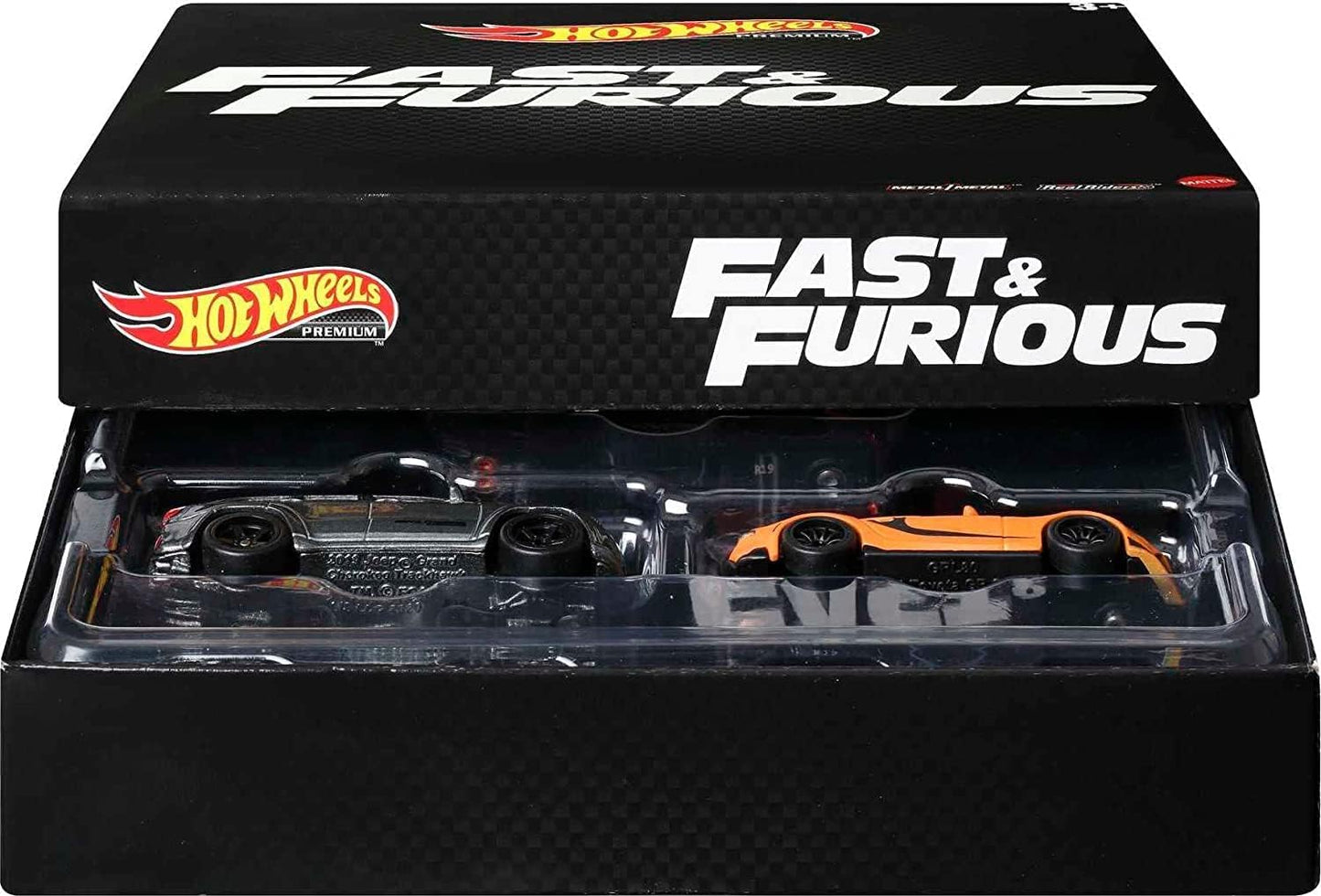 Hot Wheels Premium Cars Fast & Furious Premium Bundle, Gift for Fans & Collectors (HJC15)
