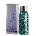 JUDEWY Body Glitter Gel, Face Glitter Body Glitter Glitter Liquid Eyeshadow, Face Hair Nail Glitter, Holographic Makeup Festival Glitter Makeup (05)
