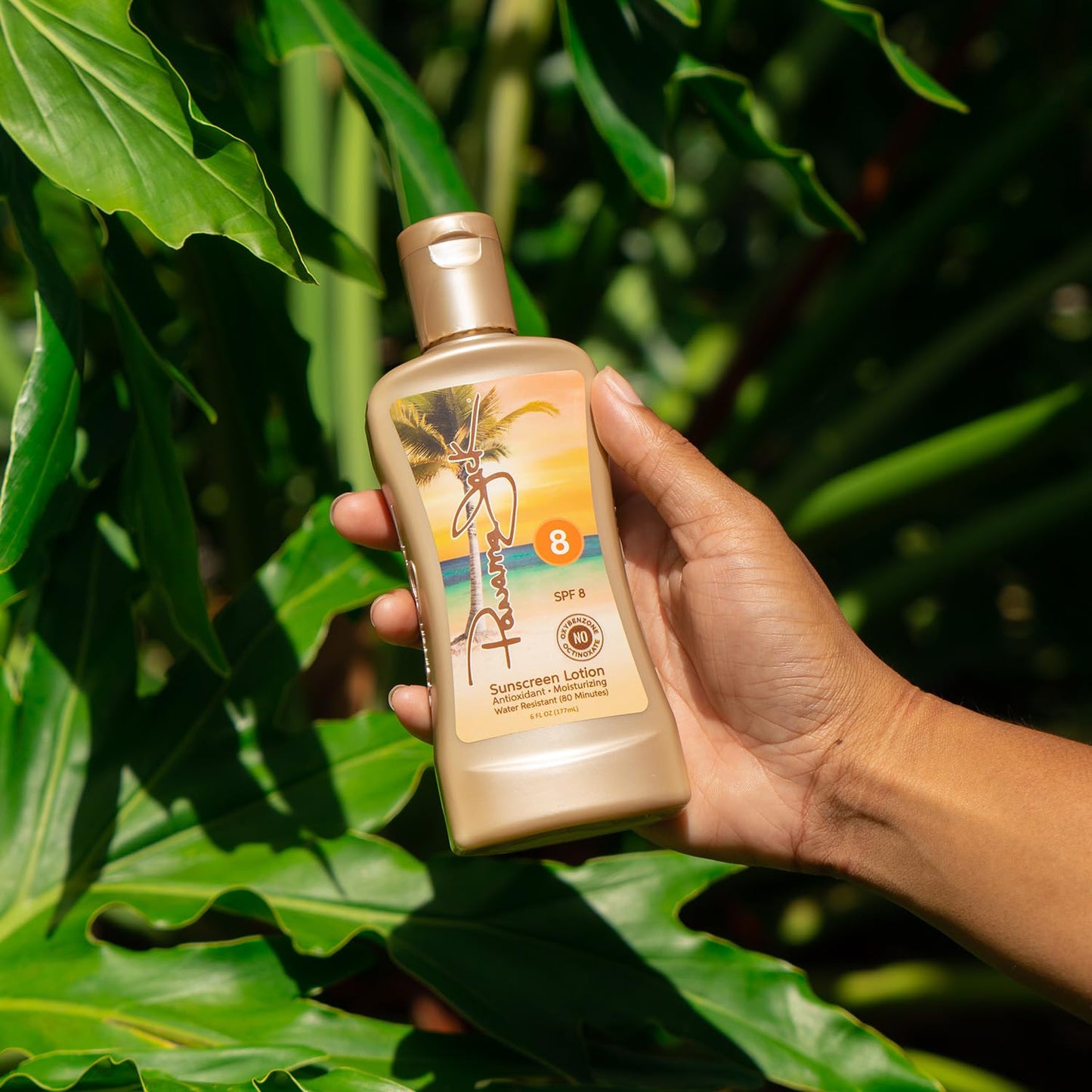 Panama Jack Sunscreen Tanning Lotion - SPF 8, PABA, Paraben, Gluten & Cruelty Free, Antioxidant Moisturizing Formula, Water Resistant (80 Minutes), 6