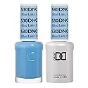 DND Gel Polish Set, Blue Collection, UV Gel Polish and Air Dry Nail Lacquer, Matching Chip-Free Polish Duo, 530 Blue Lake, 0.5 Fl Oz