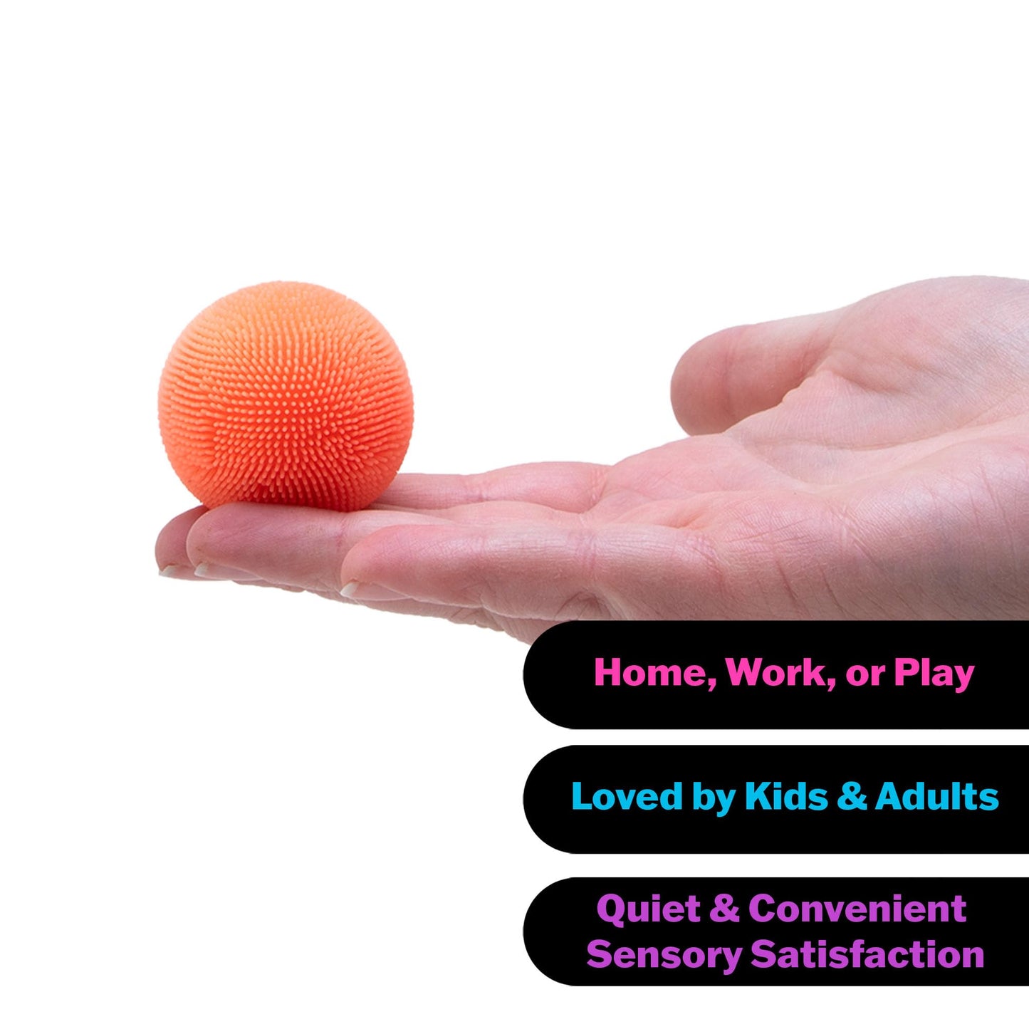 Schylling Teenie NeeDoh Fuzz Ball - Mini Sensory Toy with a Velvet Texture and Soft Cloud Squish - Ages 3 and Up - Color May Vary; Three Fuzz Balls…