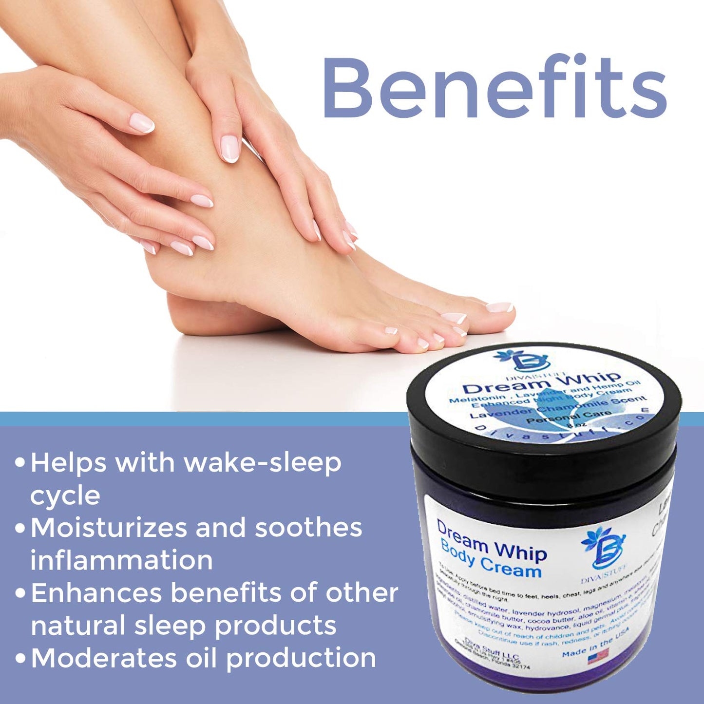 Diva Stuff Dream Whip Magnesium Body Cream (Dream Whip 2 Pack)