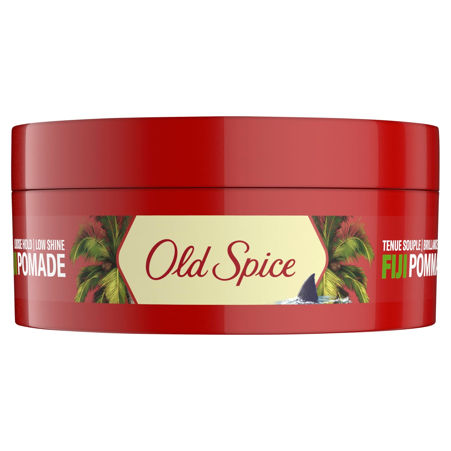 Old Spice Fiji Pomade for Men, Loose Hold, Low Shine, Men's Hair Styling, 2.22 Oz Each, Twin Pack