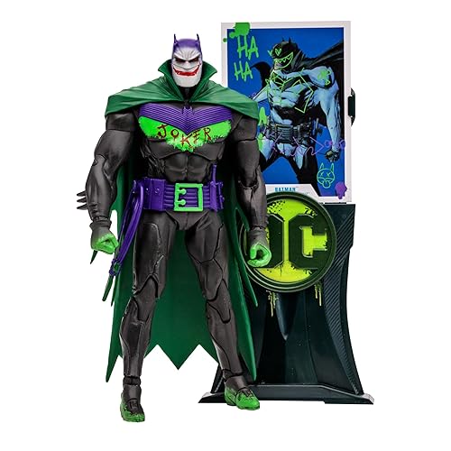 McFarlane Toys - DC Multiverse Batman White Knight (Jokerized), 7in Action Figure, Gold Label