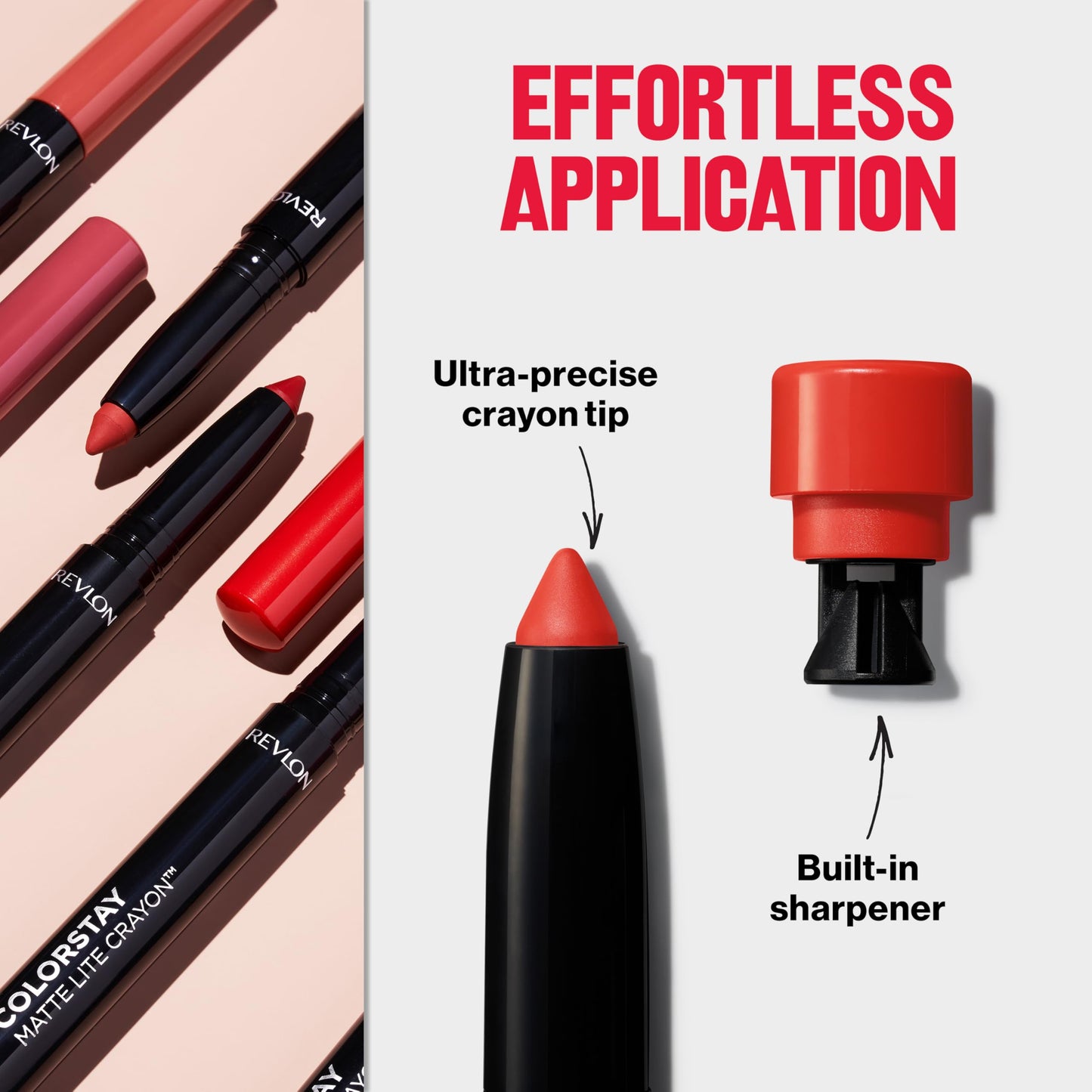REVLON ColorStay Matte Lite Crayon Lipstick with Built-in Sharpener, Smudge-proof, Water-Resistant Non-Drying Lipcolor, 012 On Cloud Wine, 0.049 oz