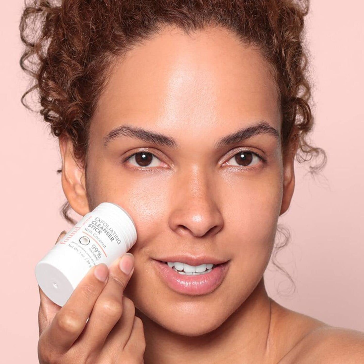 Found Active Exfoliating Cleansing Stick with Coconut, Fuss-Free, Purifies Pores & Scrubs Away Dullness, Convenient for the Gym, Travel, & Everyday