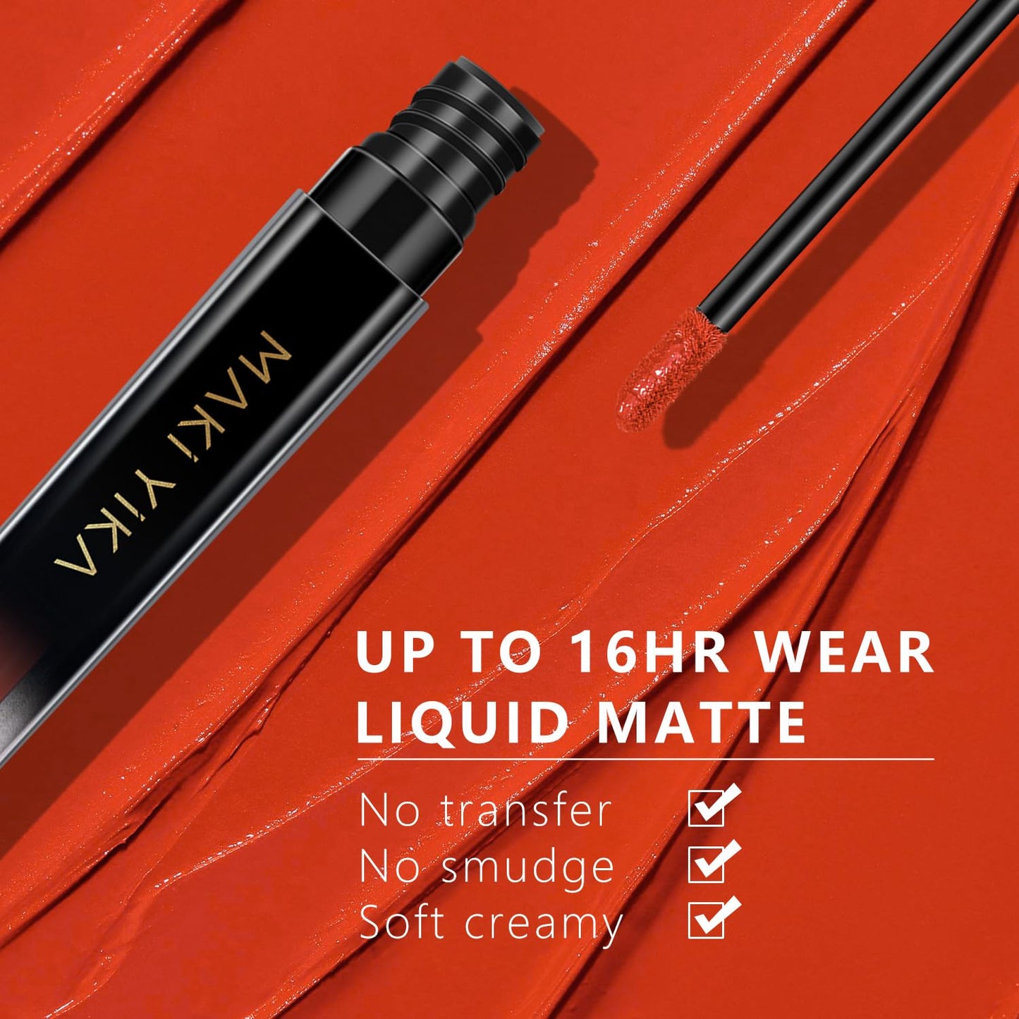 MAKI YIKA Orange Lipstick for Women Color Stay Long Lasting Lipsticks Beauty and Personal Care MAKI YIKA