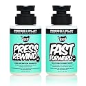 The Doux PRESS REWIND and FAST FORWARD Bundle - Shampoo and Conditioner Set for Curly Hair - With Aloe Stem Cell, Cactus, and Pataua Oil