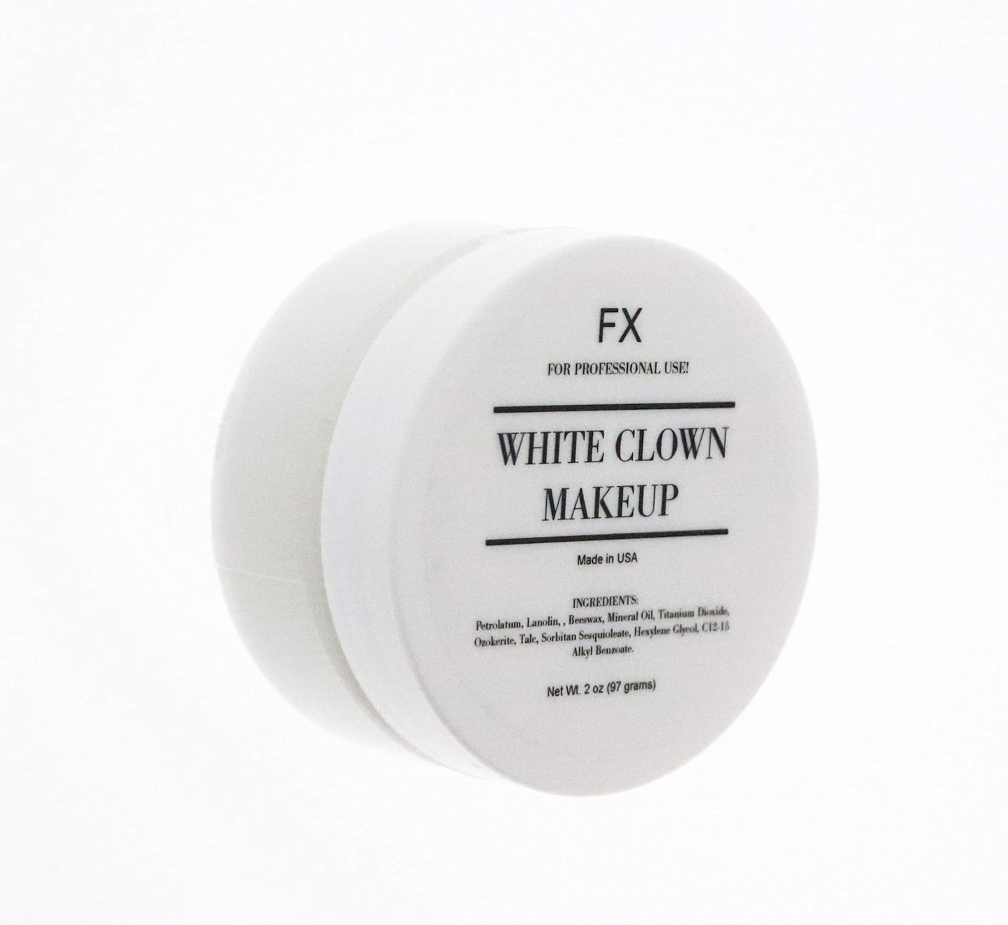White Clown Face Paint Makeup - 2oz