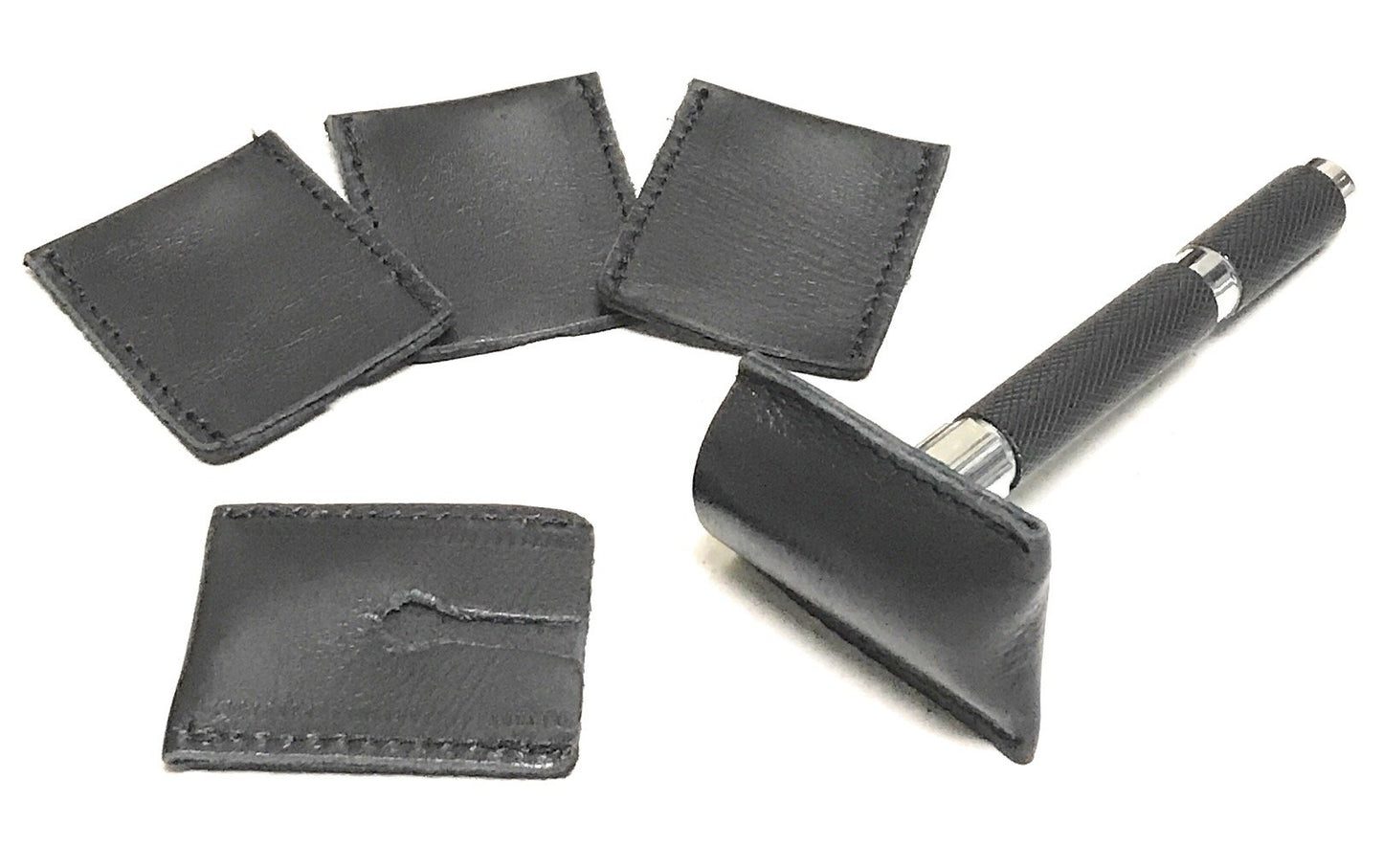 G.B.S Leather Double Edge Safety Razor Head Protective Sheath, Travel Cover, Pack of 5 Beauty and Personal Care G.B.S