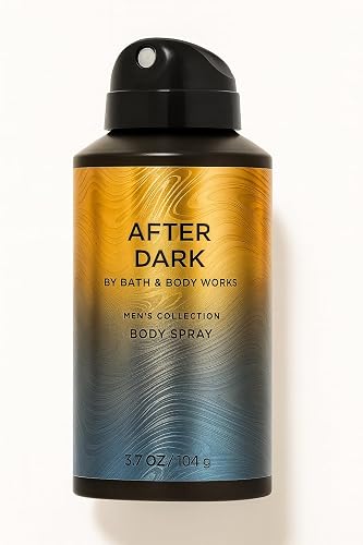 Bath & Body Works After Dark Body Spray for Men, 3.7 fl oz - Amber & Smooth Suede Scent, All-Day Freshness, Lightweight Body Mist
