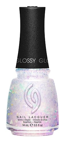 China Glaze CG Nail Lacquer DM for Drama - Iridescent Opal Flake Top Coat, Quick Dry Clear Nail Polish Topper for Shimmer High-Gloss Finish, 0.5 fl oz Beauty & Personal Care China Glaze
