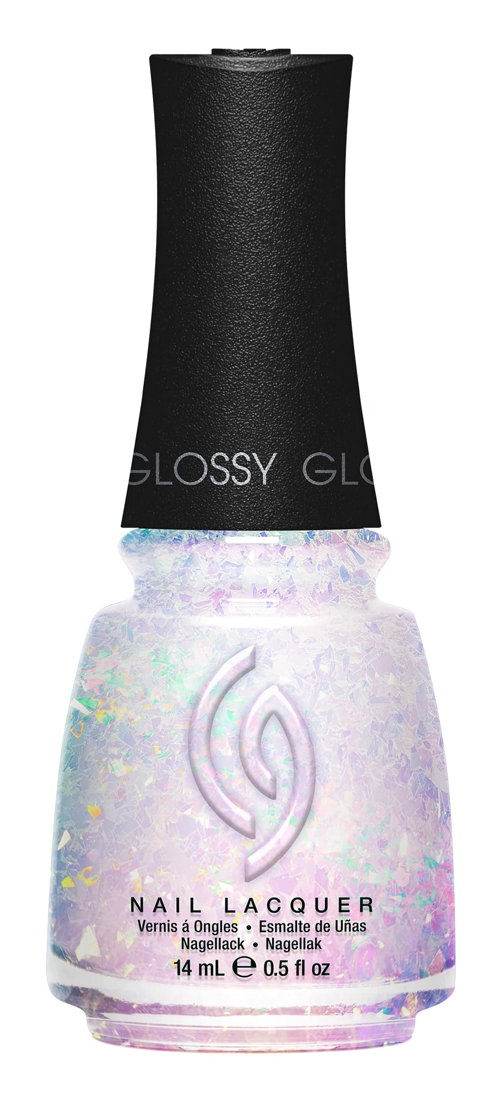 China Glaze CG Nail Lacquer DM for Drama - Iridescent Opal Flake Top Coat, Quick Dry Clear Nail Polish Topper for Shimmer High-Gloss Finish, 0.5 fl oz Beauty & Personal Care China Glaze