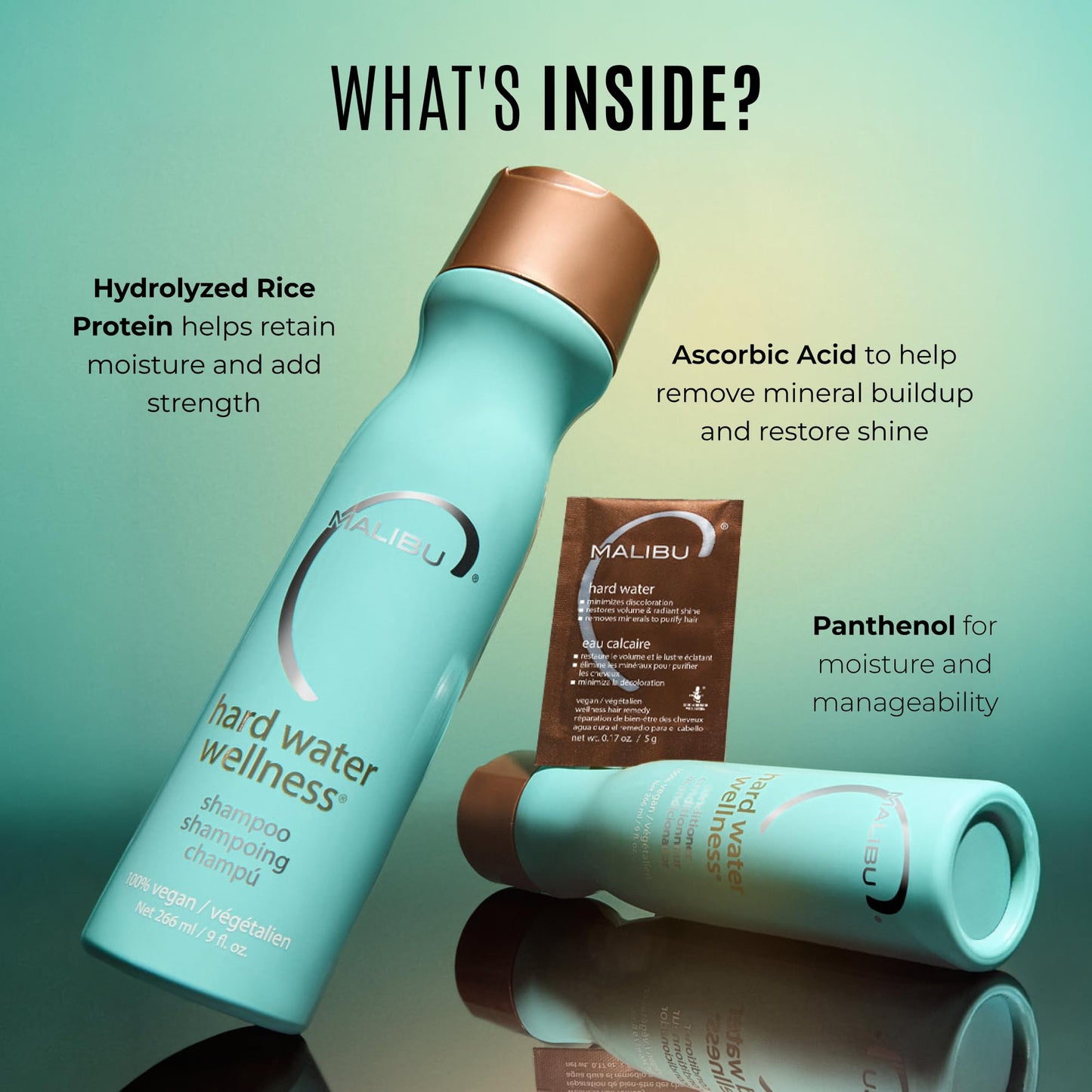 Malibu C Hard Water Wellness Remedy - Hard Water Shampoo, Conditioner & Hair Mask Packets for Removing Deposits and Impurities - Hydrating Hair Care Beauty and Personal Care Malibu C