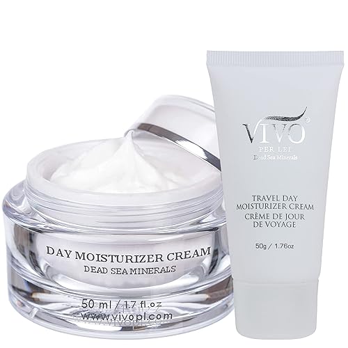 Vivo Per Lei Day Cream - Dead Sea Face Cream for Dull, Dry Skin - Moisturizing Day Cream with Shea Butter - Non Greasy Day Moisturizer - Hydrating