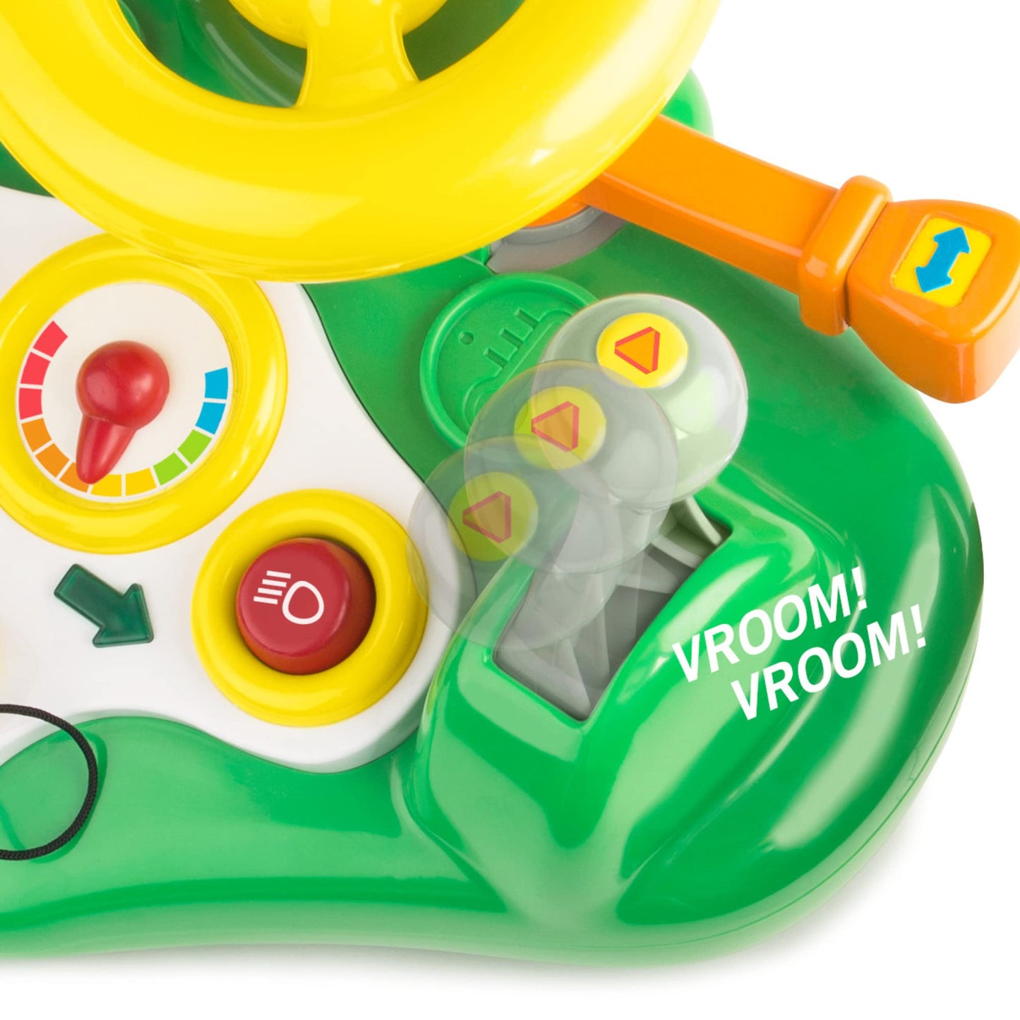 TOMY John Deere Busy Driver Steering Wheel Toy - Tractor Toy Activity Center for Toddlers - 12 Interactive Activities with Lights and Music - Ages 12…