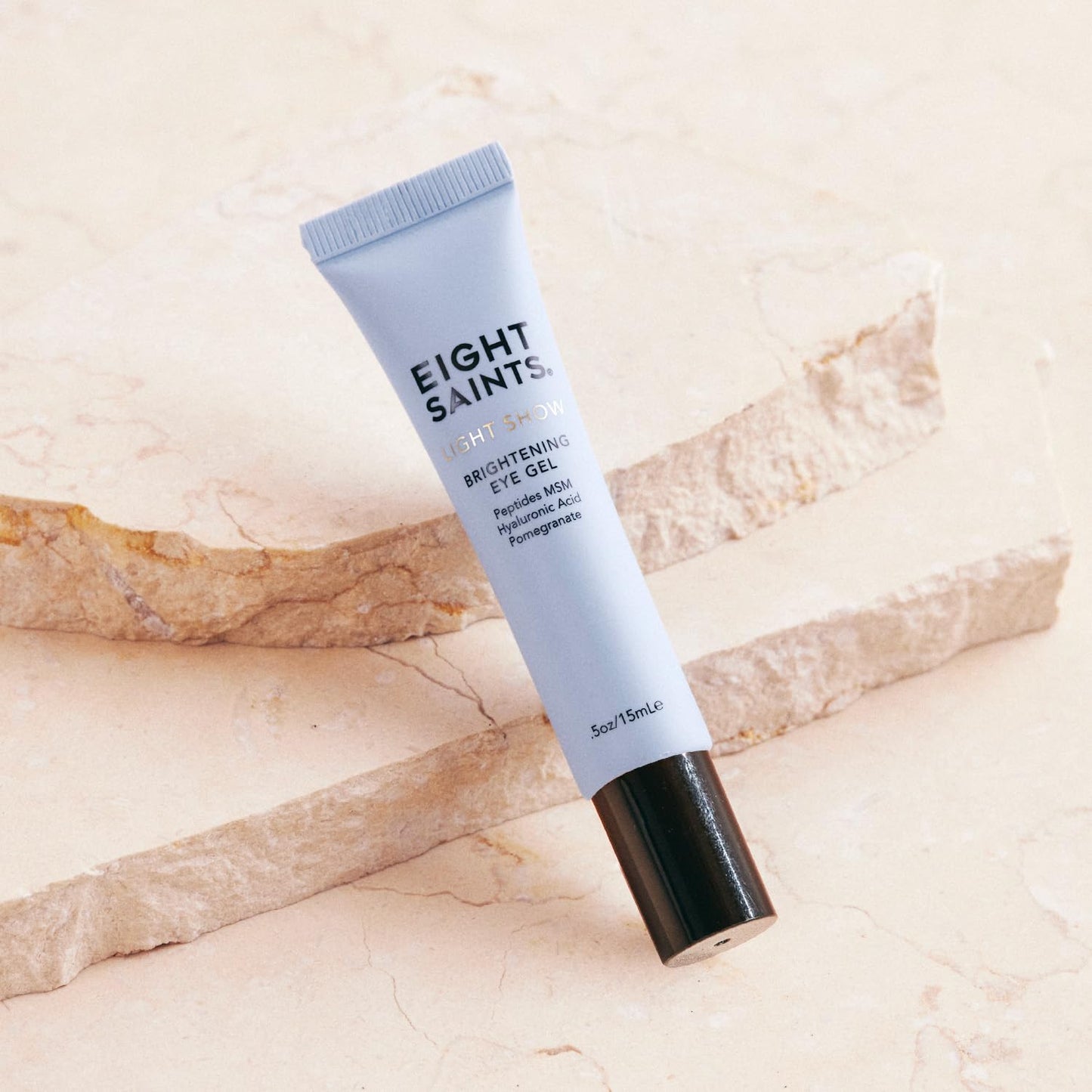 Eight Saints Light Show Brightening Eye Gel, Natural and Organic Anti Aging Cooling Eye Gel to Reduce Puffiness, Wrinkles and Calms Under Eye Skin