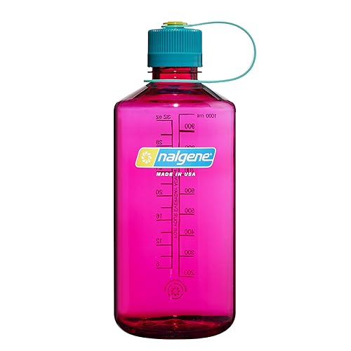 Nalgene Leak Proof Tritan BPA-Free Water Bottle - 32 oz Narrow Mouth - Made in the USA for Outdoor Use & Daily Hydration (Eggplant)