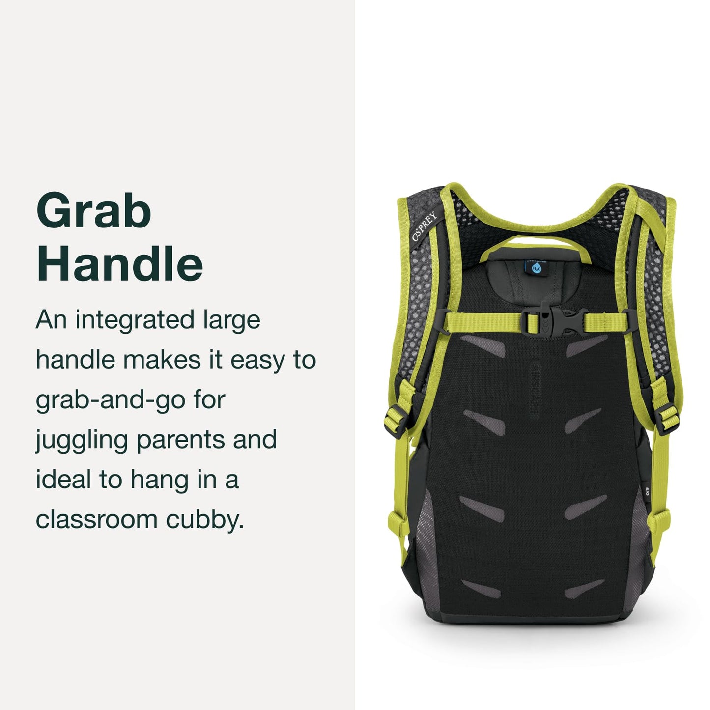 Osprey Daylite Jr. Kids' Commuter Backpack, Black/Lemongrass