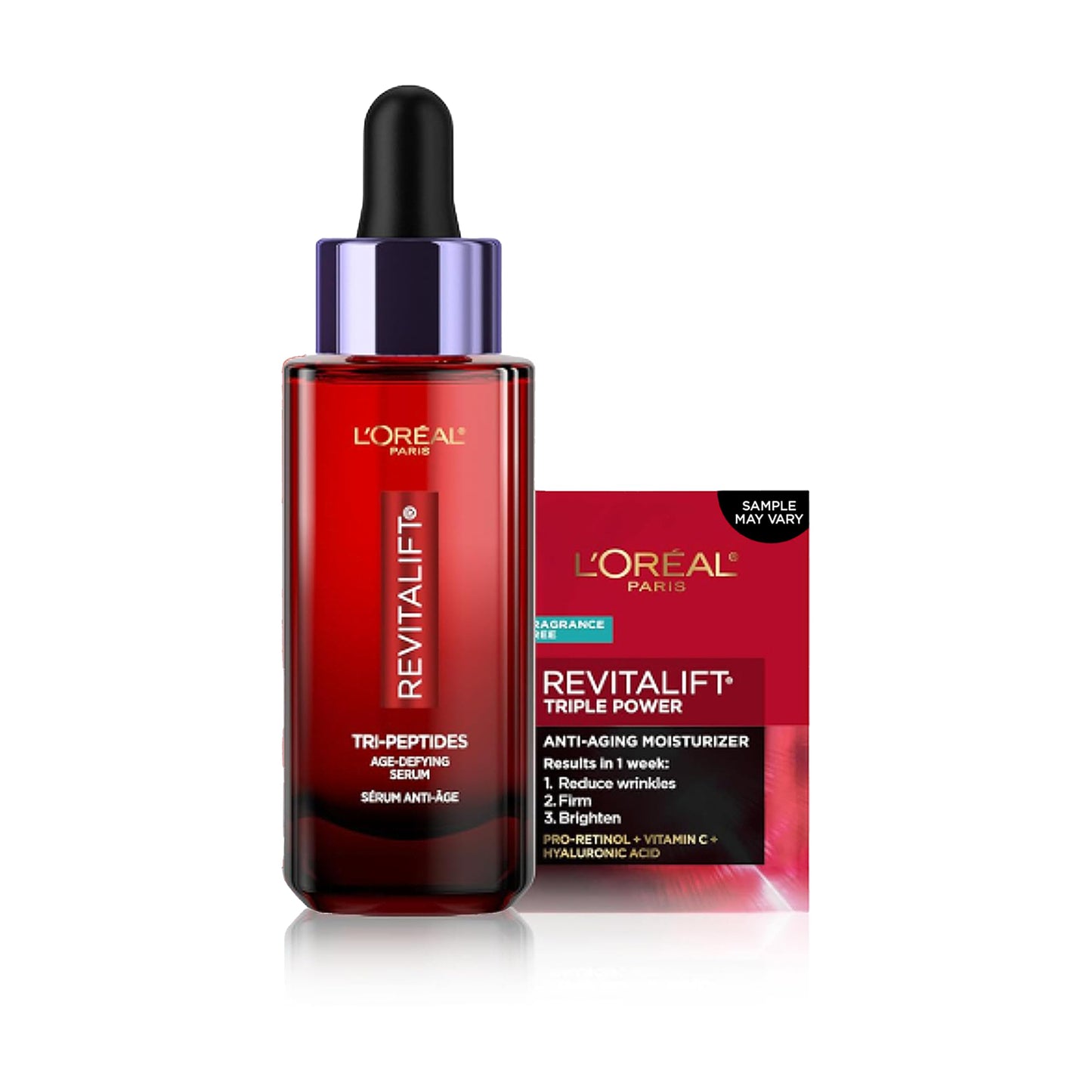 L'Oreal Paris Revitalift Triple Power Face Serum with Tri-Peptides, Hyaluronic Acid and Vitamin C, Anti Aging, Anti Wrinkle Serum to Firm Beauty and Personal Care L'Oreal Paris