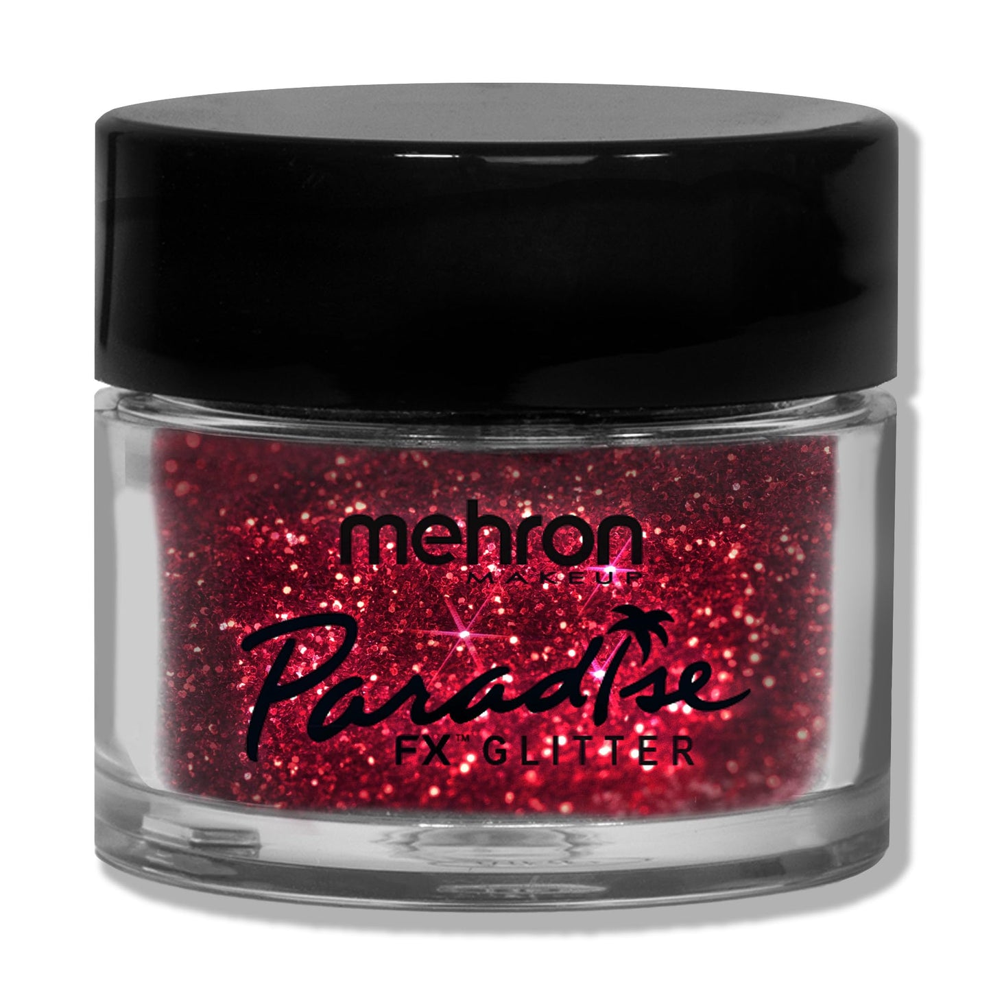 Mehron Makeup Paradise Glitter FX | Professional Shimmering Loose Glitter for Makeup & Art .25 oz (7 g) (RED)